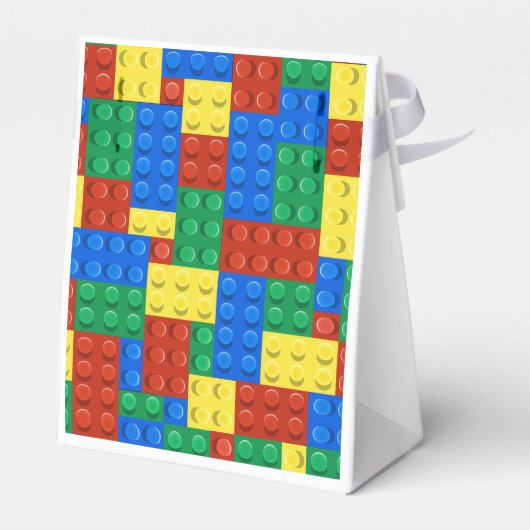 Bouwstenen Verjaardag Uitnodiging, jongens Verjaar Bedankdoosjes (Achterkant)