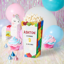 Bouwstenen Verjaardag Uitnodiging, jongens Verjaar