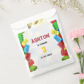 Bouwstenen Verjaardag Uitnodiging, jongens Verjaar Bedankzakje (Gezegeld)