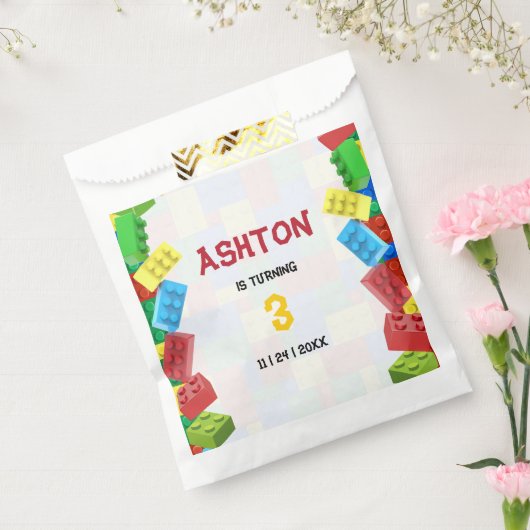 Bouwstenen Verjaardag Uitnodiging, jongens Verjaar Bedankzakje (Gezegeld)