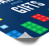 Bouwstenen Verjaardagskaarten en Geschenken Teken Poster (Hoek)