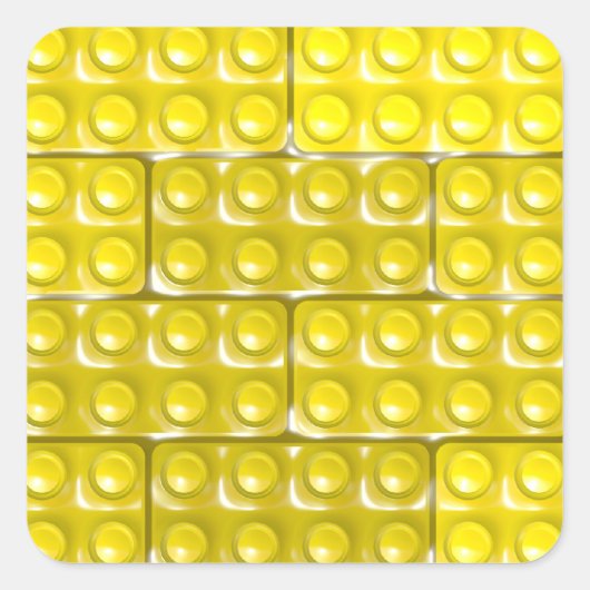 Bouwstenen - vierkante sticker (Voorkant)