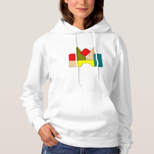 Bouwstenen Vrouwen Hoodie (Voorkant)