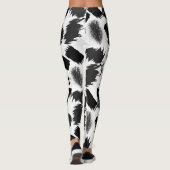 bouwstenen.Zwart en Wit.w.01x4 Leggings (Achterkant)