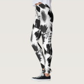bouwstenen.Zwart en Wit.w.01x4 Leggings (Links)