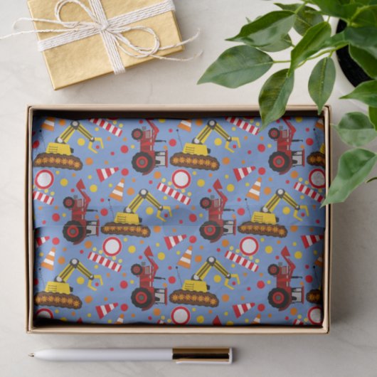 Bouwstipstipstieren van tractor tissuepapier (Geschenk)