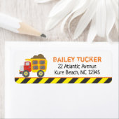 Bouwstortplaats Truck retour adres Etiket (Insitu)