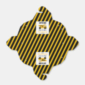 Bouwstortplaats Vrachtwagen Bulldozer Verjaardagsf Bedankdoosjes (Uitgevouwen)