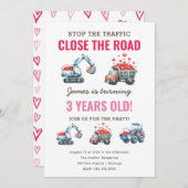 Bouwstortplaats Vrachtwagen Hart Verjaardag Kaart (Voorkant / Achterkant)