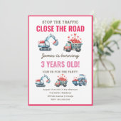 Bouwstortplaats Vrachtwagen Hart Verjaardag Kaart (Staand voorkant)