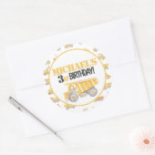 Bouwstortplaats Vrachtwagen Party Labels Stickers (Envelop)