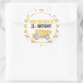 Bouwstortplaats Vrachtwagen Party Labels Stickers (Tas)