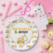 Bouwstortplaats Vrachtwagen Verjaardag Borden Papieren Bordje (Feest)