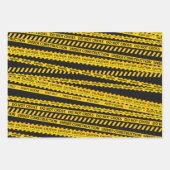 Bouwstortplaats Vrachtwagen Waarschuwing Lijn Patr Inpakpapier Vel (Voorkant)