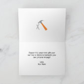 Bouwstortplaatsvrachtwagen Dank u kaart (Binnen)