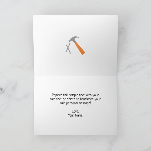 Bouwstortplaatsvrachtwagen Dank u kaart (Binnen)