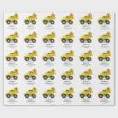 Bouwstortplaatsvrachtwagen Kinder elke leeftijd Ve Cadeaupapier (Vlak)