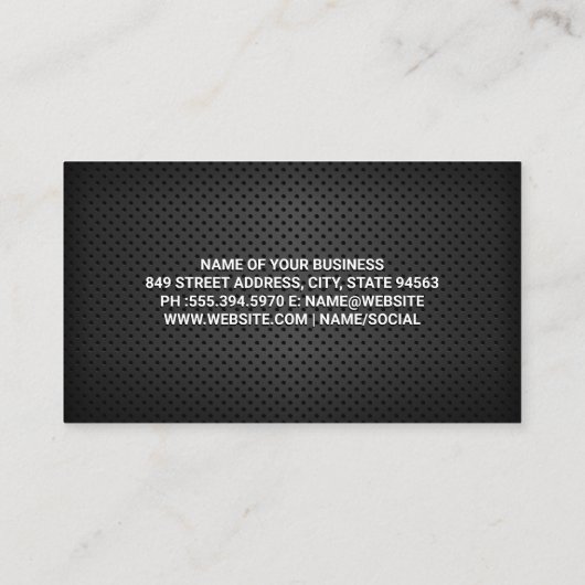 Bouwstroken | Hammer en WFrench Visitekaartje (Achterkant)