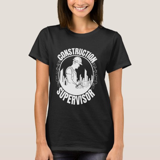 Bouwsupervisor Bouwvakker geschenken T-shirt (Voorkant)