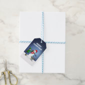 Bouwt een Mooie Sneeuwman Cadeaulabel (Met Touw)