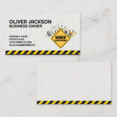 Bouwteken en hardware tools visitekaartje (Voorkant / Achterkant)