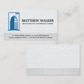 bouwterrein | baksteenhout visitekaartje (Voorkant / Achterkant)