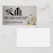 bouwterrein | Bouwgereedschappen Visitekaartje (Voorkant / Achterkant)