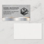 bouwterrein | commerciële bouwer visitekaartje (Voorkant / Achterkant)