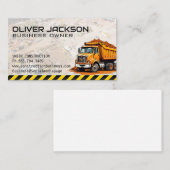 bouwterrein | dumpwagen visitekaartje (Voorkant / Achterkant)