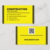 Bouwterrein geïnspireerd op de minimalistische mod visitekaartje (Voorkant / Achterkant)