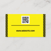 Bouwterrein geïnspireerd op de minimalistische mod visitekaartje (Achterkant)