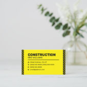 Bouwterrein geïnspireerd op de minimalistische mod visitekaartje (Staand voorkant)