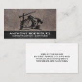 bouwterrein | geschoolde arbeiders visitekaartje (Voorkant / Achterkant)