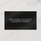 bouwterrein | Goud Zwart Visitekaartje (Achterkant)