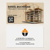 bouwterrein | ingenieur-architect visitekaartje (Voorkant /achterkant)