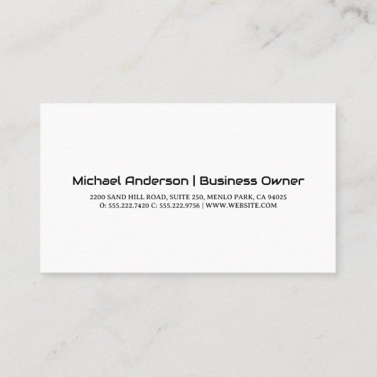 bouwterrein | Kranen | graafmachine Visitekaartje (Achterkant)