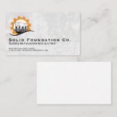 bouwterrein | Skyline van gebouwen Visitekaartje (Voorkant / Achterkant)