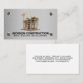 bouwterrein | Staal- en metaalschroeven Visitekaartje (Voorkant / Achterkant)