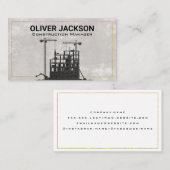 bouwterrein | steiger | Kranen Visitekaartje (Voorkant / Achterkant)