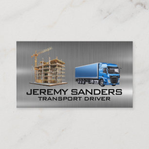 bouwterrein   Truckvervoer Visitekaartje