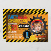 Bouwterrein - Verlangdaguitnodiging Kaart (Voorkant / Achterkant)