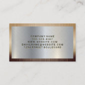 Bouwterrein | Visitekaartje van de metalen grens (Achterkant)