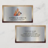 Bouwterrein | Visitekaartje van de metalen grens (Voorkant / Achterkant)