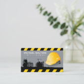 bouwterrein voor hard Pet | aannemer Visitekaartje (Staand voorkant)