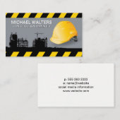 bouwterrein voor hard Pet | aannemer Visitekaartje (Voorkant / Achterkant)