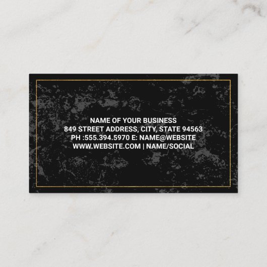 Bouwterrein | Werkvoertuig | Onroerend goed Visitekaartje (Achterkant)