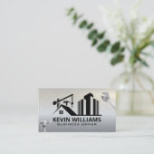 bouwterrein | Wrench Hammer Tools Visitekaartje (Staand voorkant)