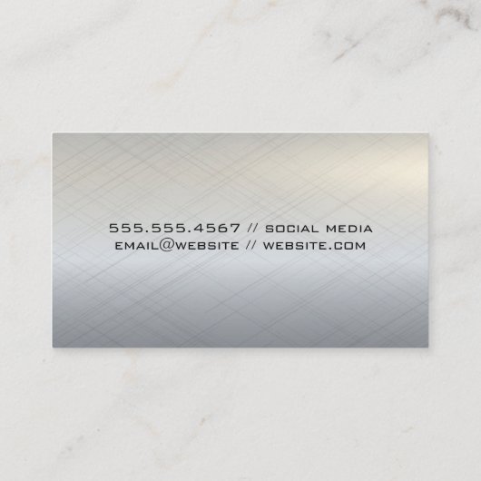 bouwterrein | Wrench Hammer Tools Visitekaartje (Achterkant)