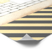 Bouwthema Baby shower Welkomstbord Poster (Hoek)