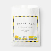 Bouwthema Birthday Party Bedankzakje (Voorkant)